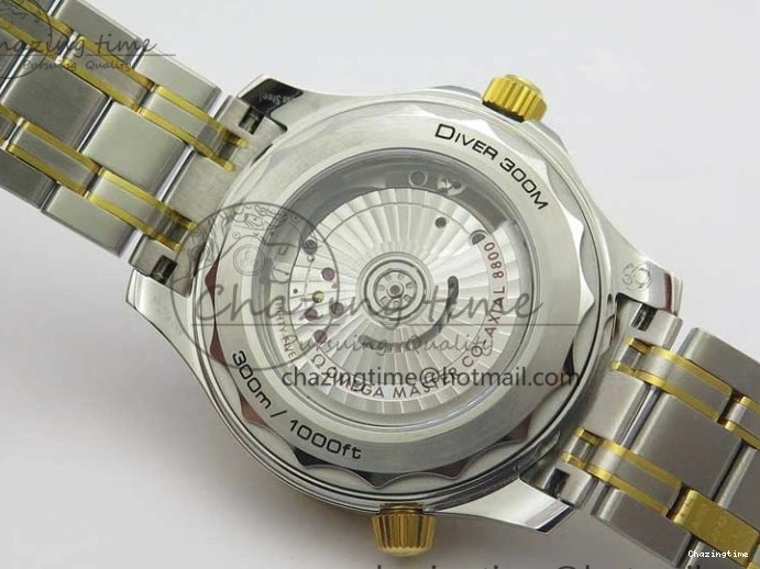 1103 MultiPurpose 2018 Seamaster Diver 300M SS YG VSF 1:1 Best Edition YG Bezel Black Dial on SS YG Bracelet A 7937